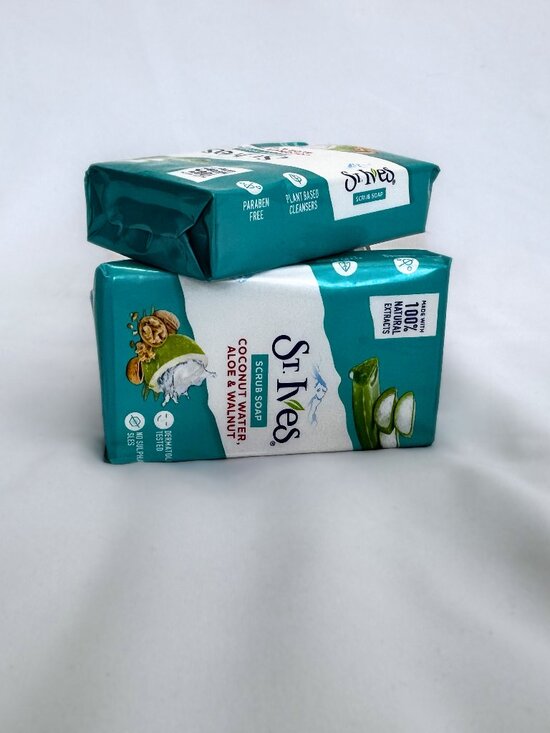 Other - 2 pack of 100% Natural St Ives Coconut Water, Aloe Vera & Walnut Bar Soap